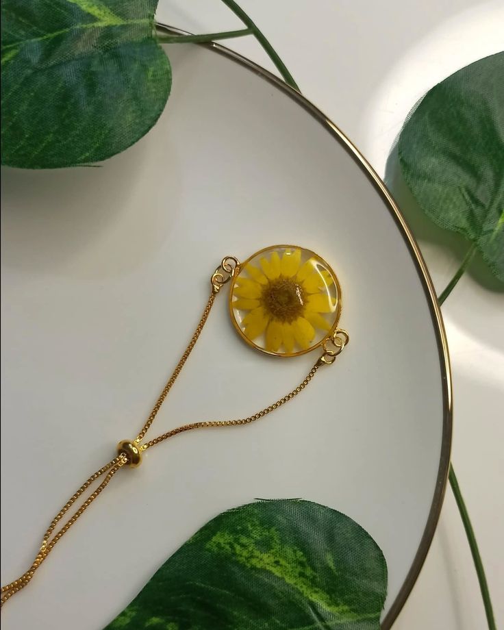 Ethereal Bloom Resin Bracelet