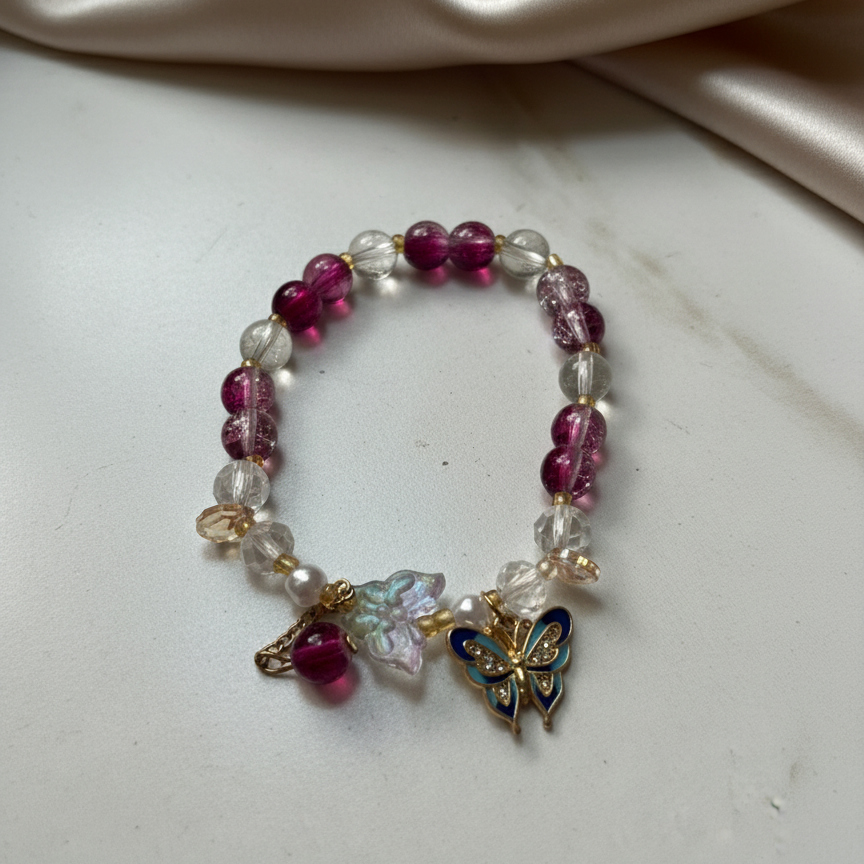 colourful pearl bracelet