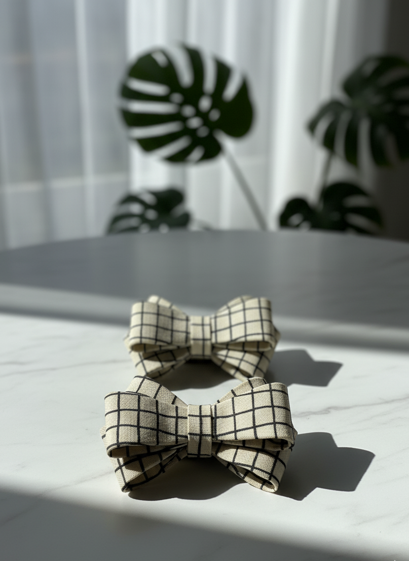 bow clip pair