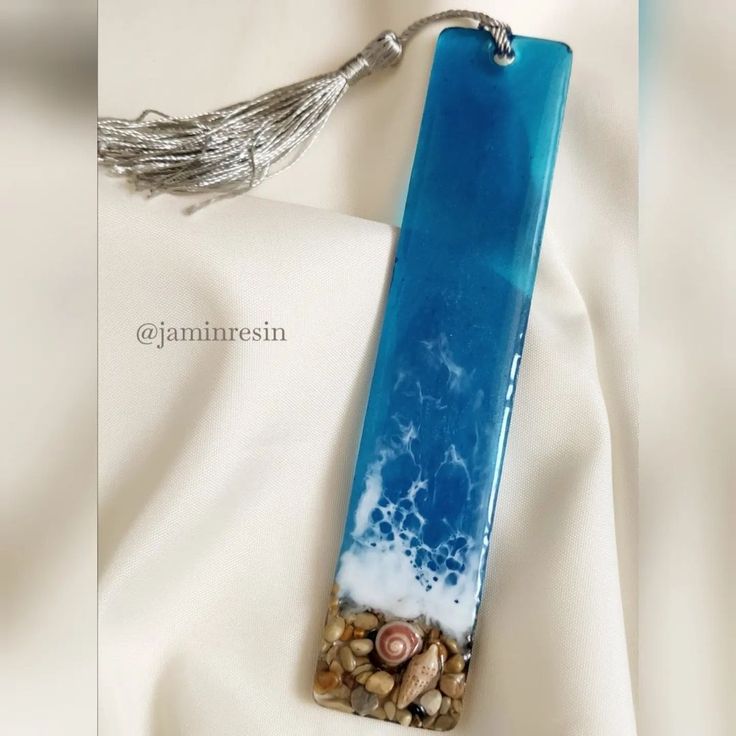 Ocean Echoes Resin Bookmark