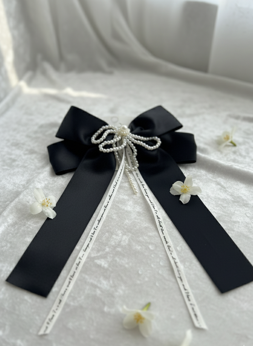 long black bow for your deary