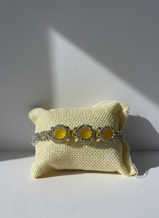 yellow stone bracelet