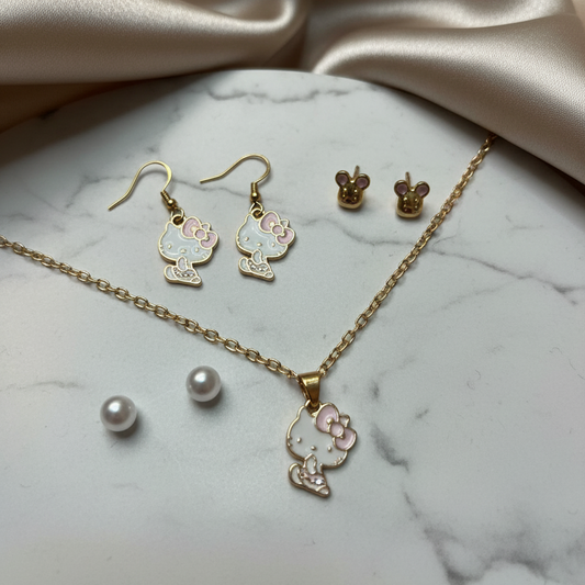 Jewellery with 2 pair Earring